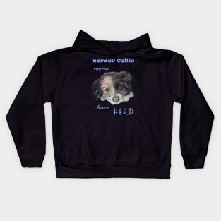 border collie moms have herd Kids Hoodie